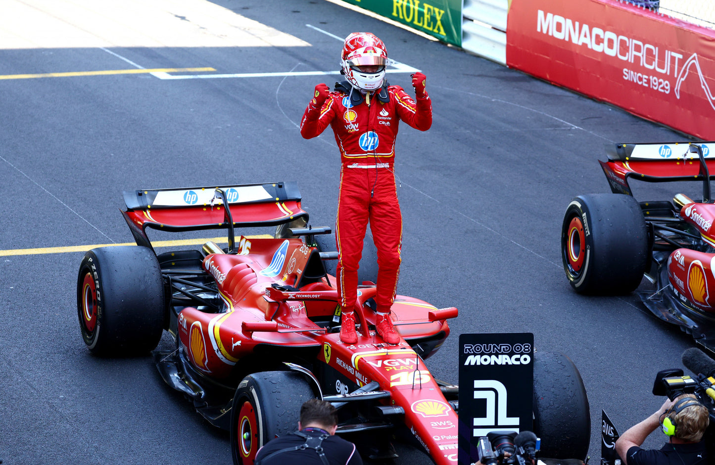 2024 Monaco GP Scuderia Ferrari Hp Charles Leclerc Race Suit