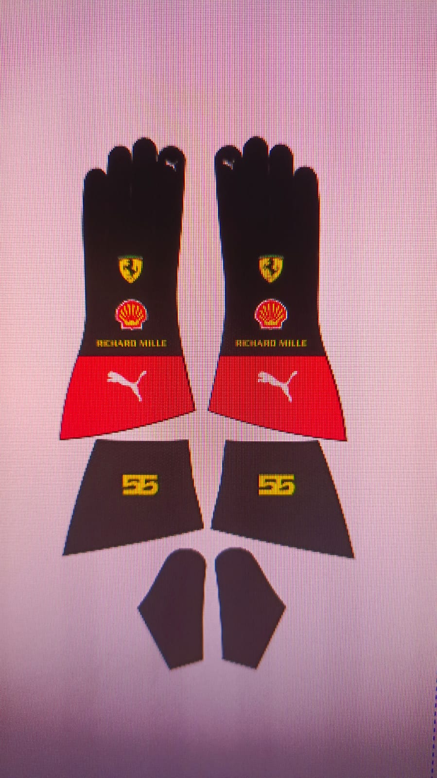 2023 Scuderia Ferrari Race suit And Gloves "Special"