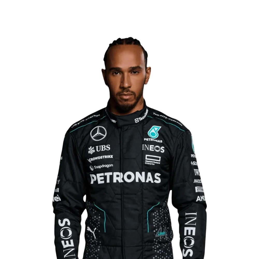 Lewis Hamilton 2024 NEW Mercedes AMG F1 Racing Suit