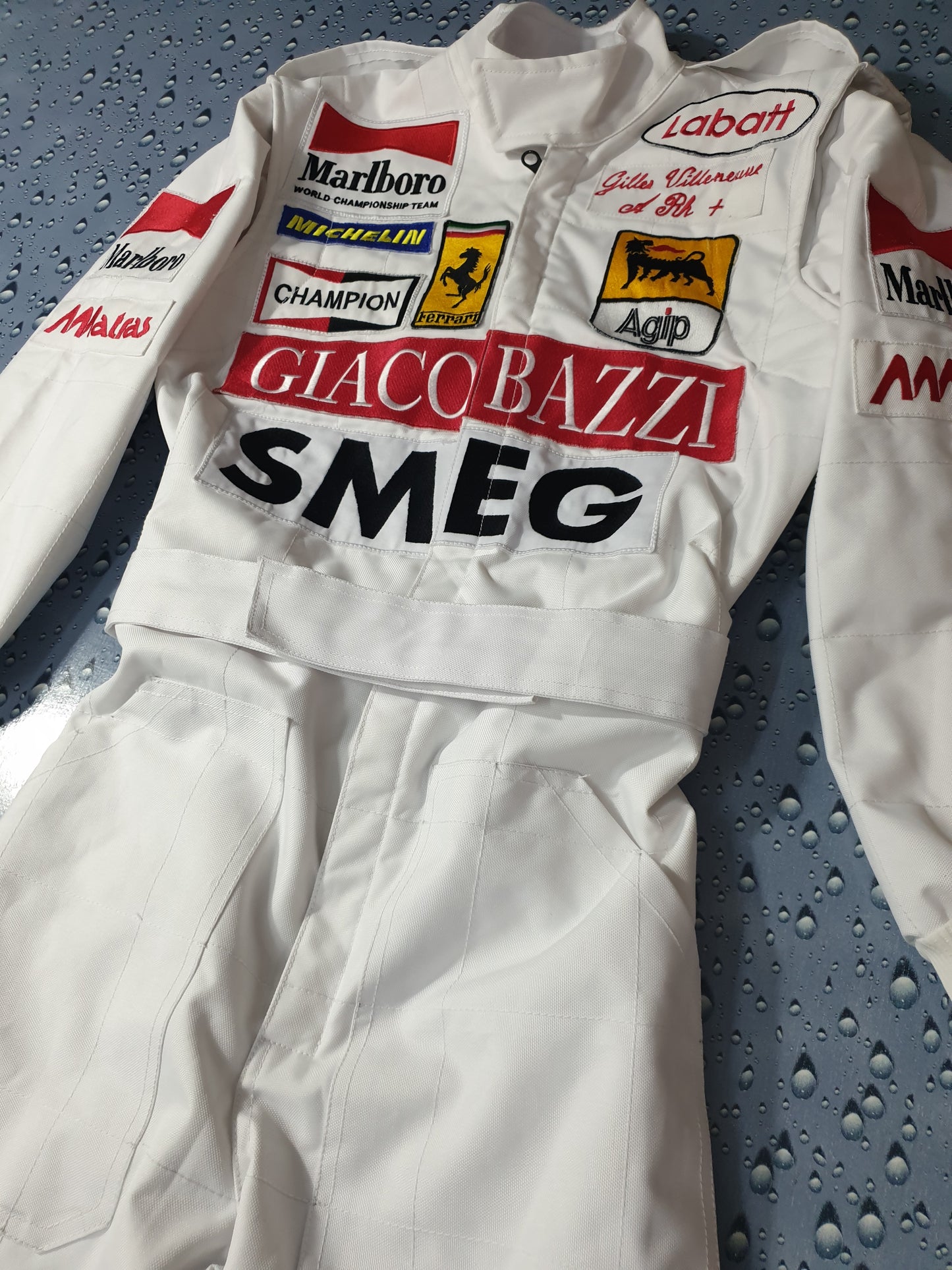 Gilles Villeneuve 1970 Smeg Embroidered Replica Race Suit
