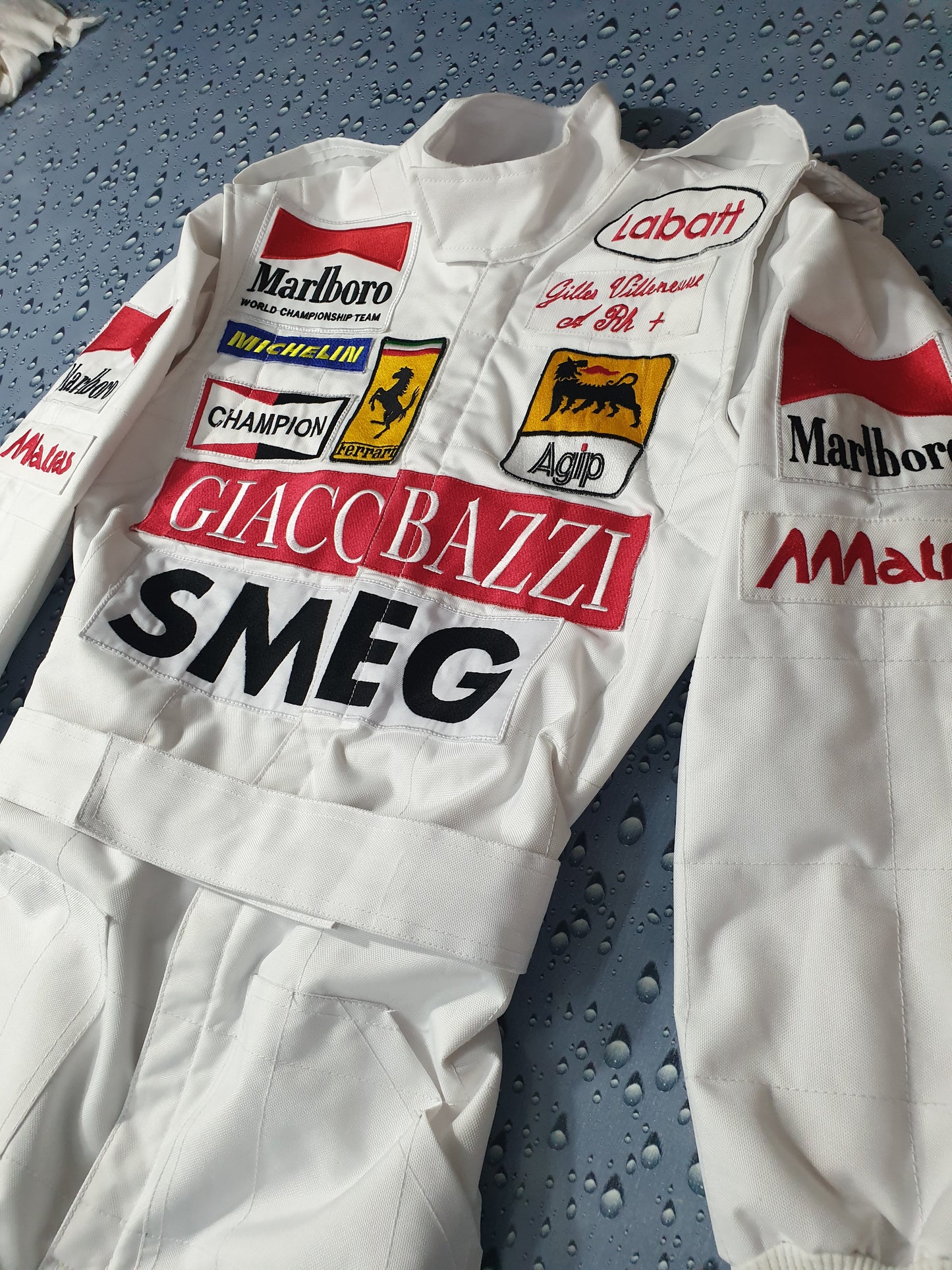 Gilles Villeneuve 1970 Smeg Embroidered Replica Race Suit