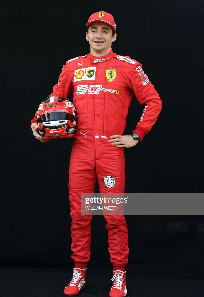 F1 Charles 2019 Ferrari 90 Years Printed Racing Suit
