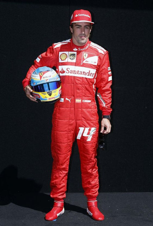 F1 Fernando Ferrari Printed Race Suit