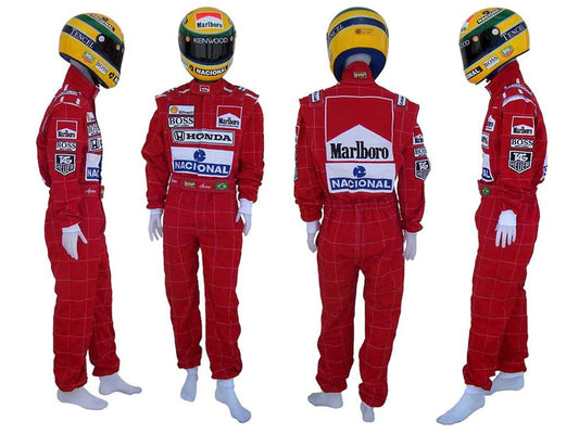 F1 Ayrton Senna 1991 Team McLaren Replica Embroidered Race suit