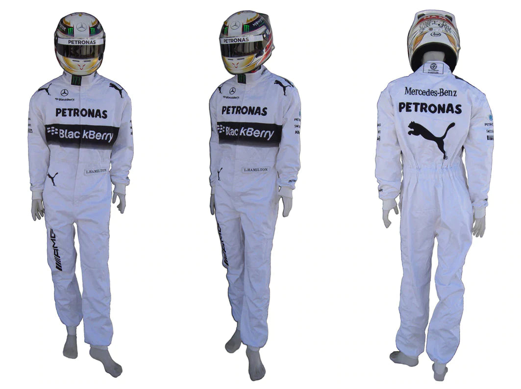 Lewis Hamilton 2014 Replica Embroidered go kart race suit