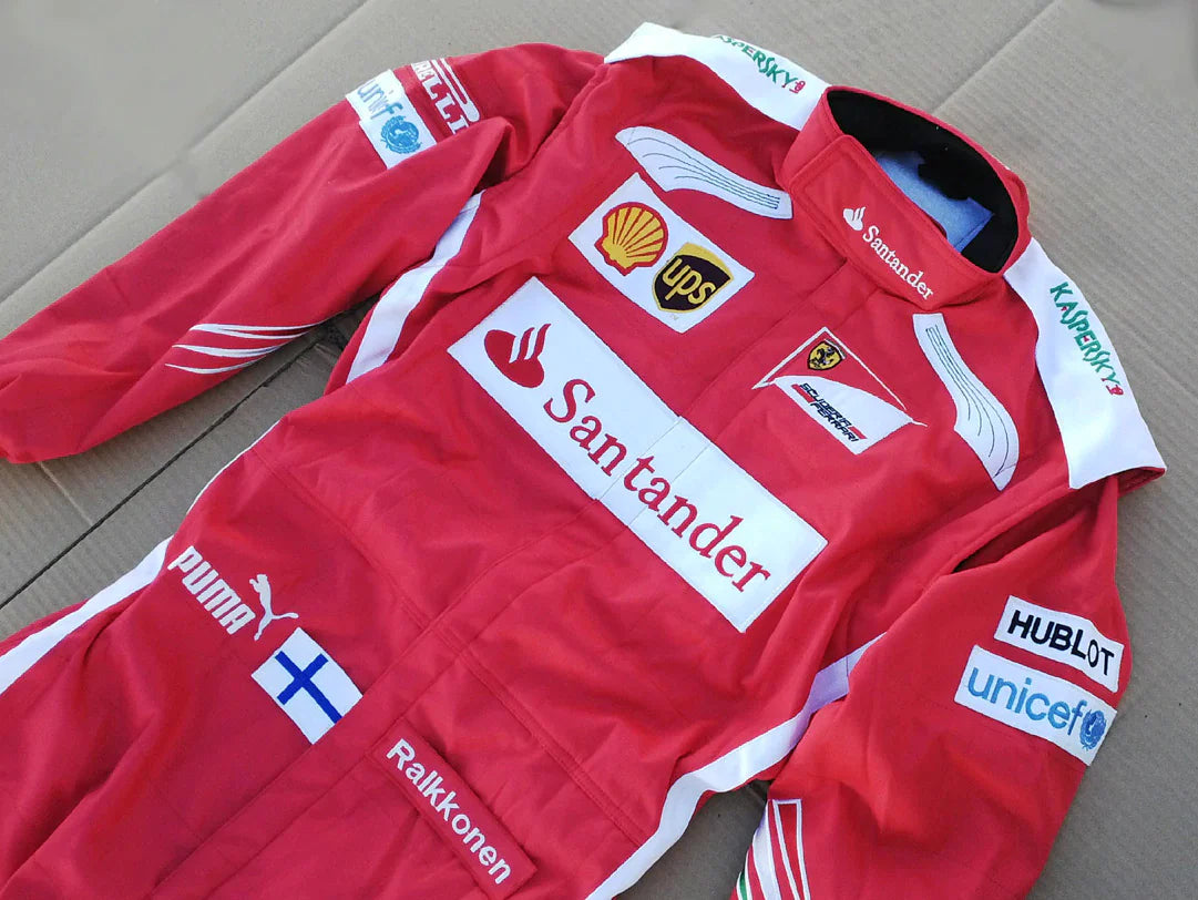 Kimi Raikkonen 2014 Replica Embroidered go kart race suit