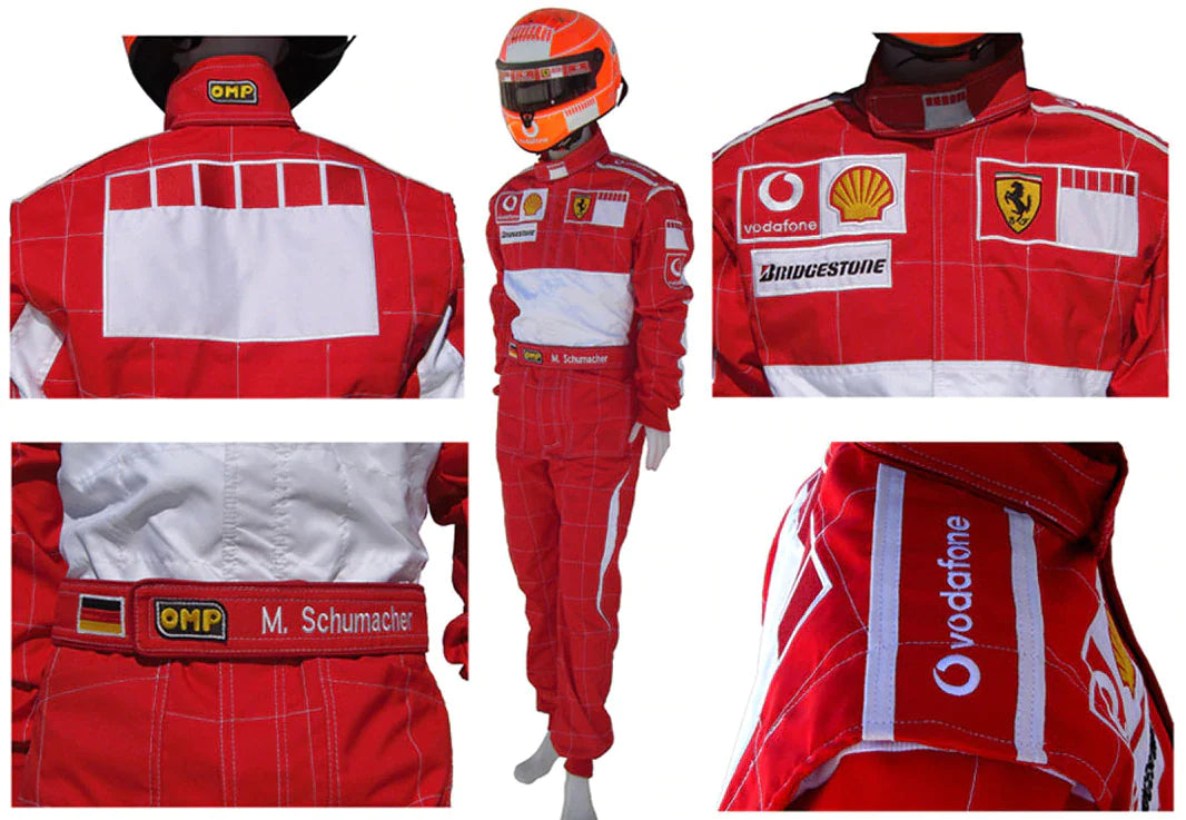 Michael Schumacher 2006 BAR CODE Replica Embroidered go kart race suit