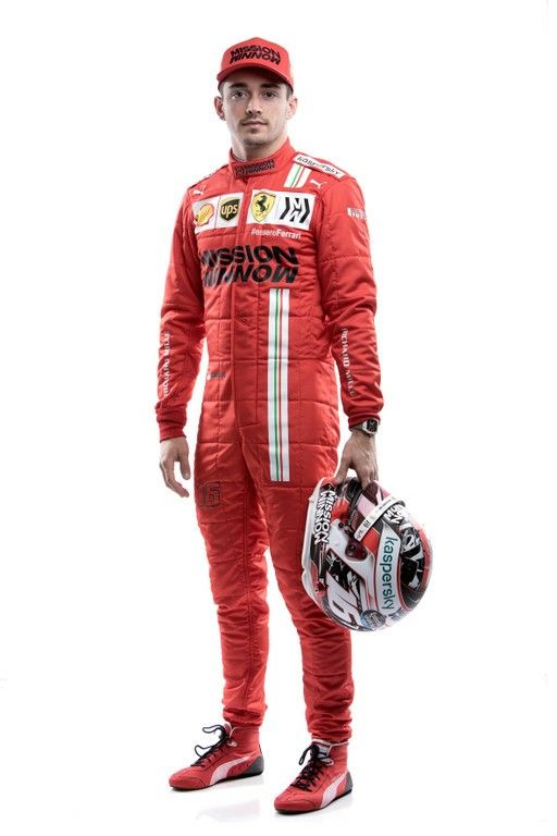 F1 Charles Leclerc 2021 Ferrari Printed Race Suit