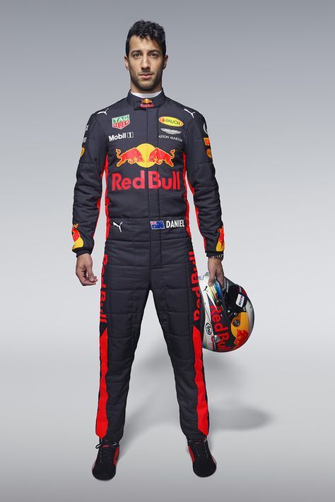 F1 Daniel Ricciardo Red Bull Printed Race Suit