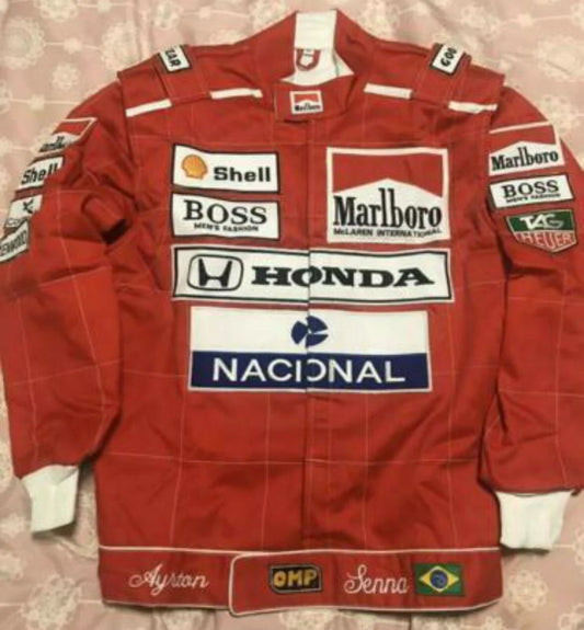 Ayrton Senna 1991 Team McLaren Replica Embroidered Jacket