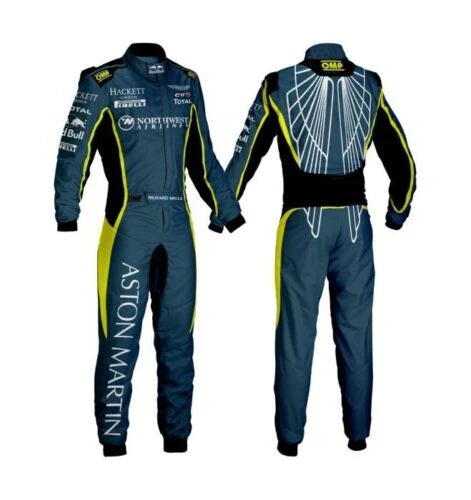Aston Martin Sublimation Printed go kart race suit,In All Sizes